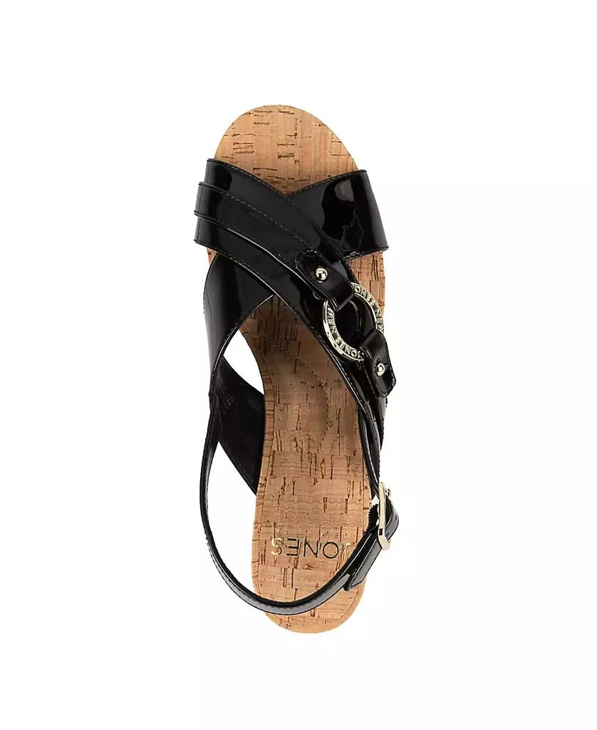 JONES NEW YORK Women's Grenel Crisscross Block Heel Dress Sandals 4