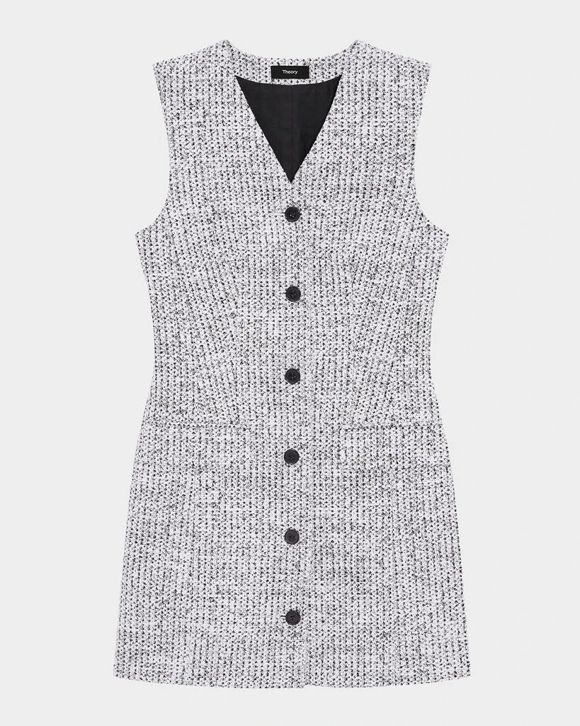 Theory Tweed Sleeveless Blazer Dress 1