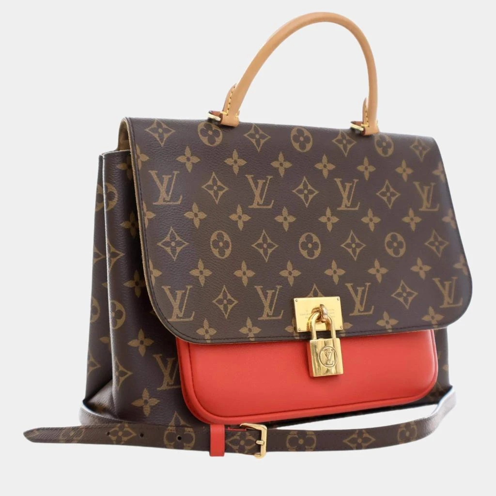 Louis Vuitton Louis Vuitton Brown/Red Monogram Canvas Marignan Top Handle Bag 2