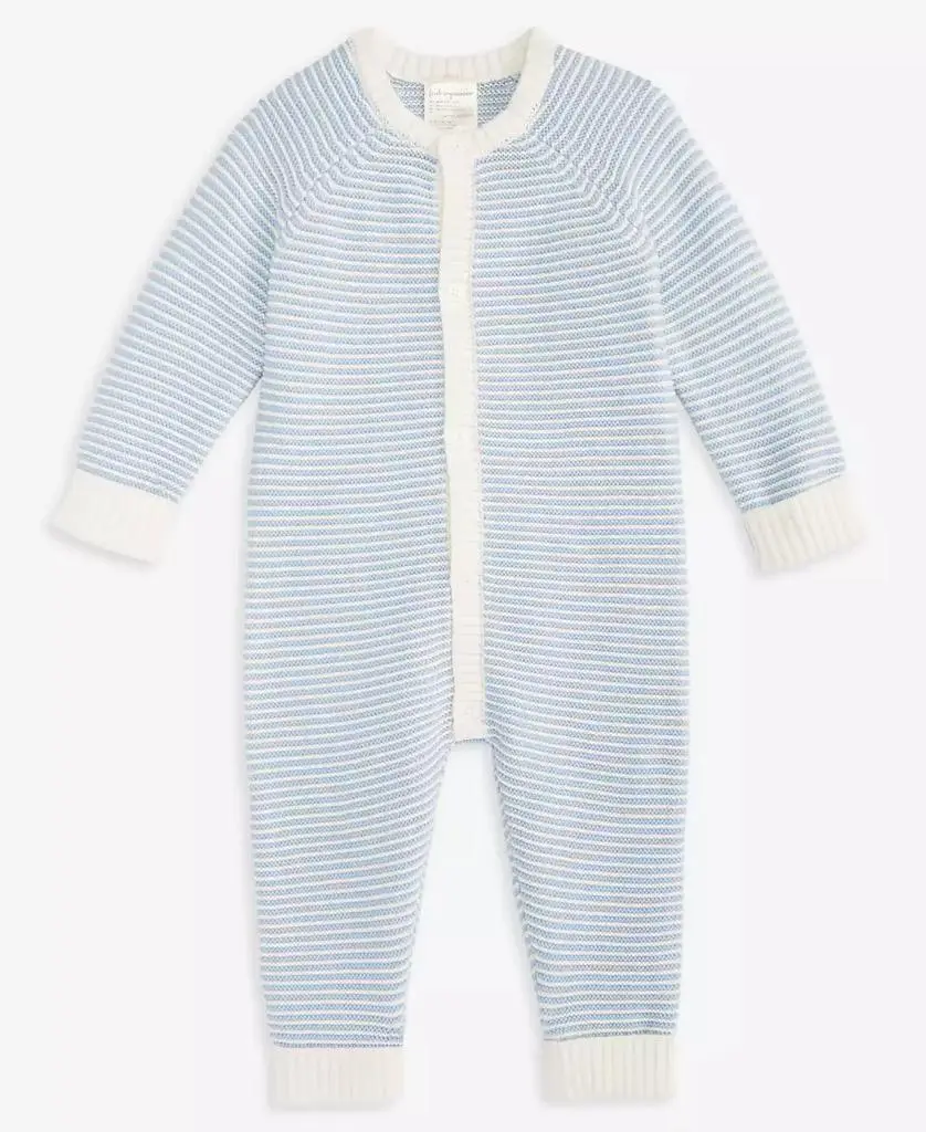 First Impressions Everyday Baby Essentials Baby Striped Cotton Coverall, Macy's Exclusive