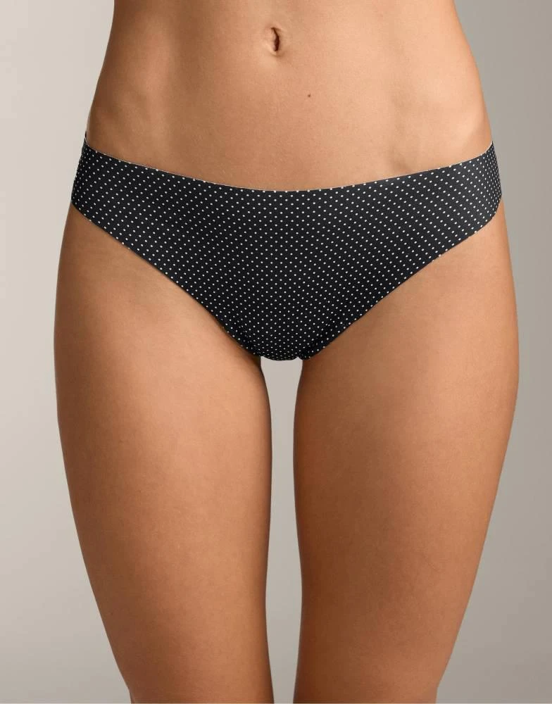 OYSHO OYSHO 3 invisible polyamide blend thongs in black 2