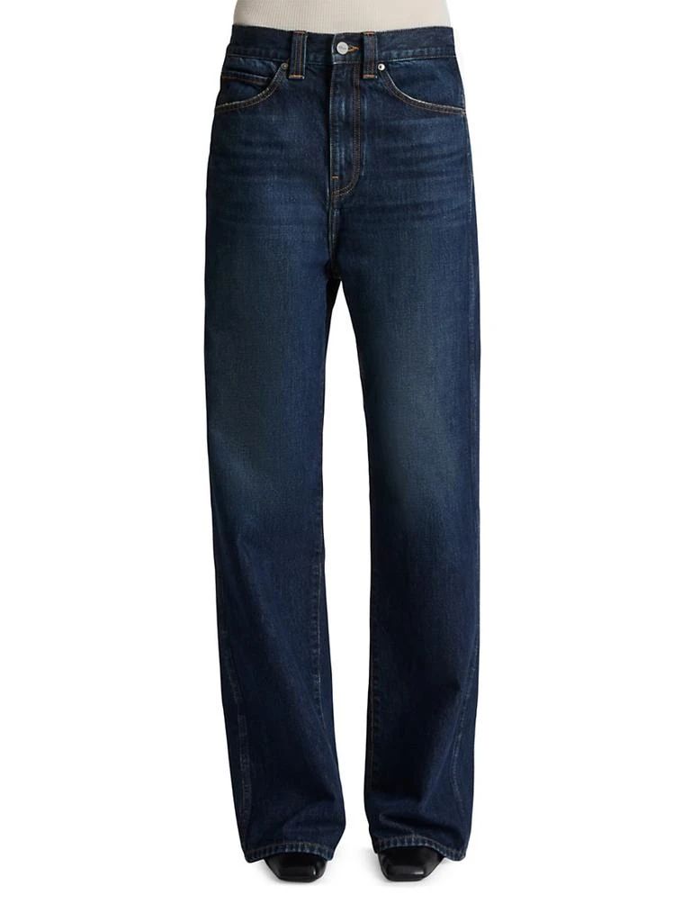 Khaite Bonnie Low-Rise Relaxed Wide-Leg Jeans 3