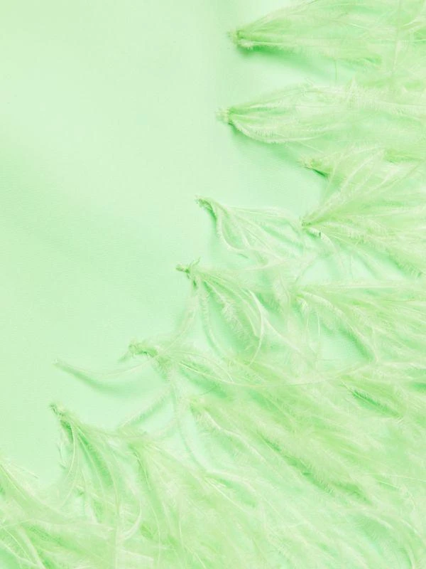 Alexis Bristal Feather-Trim Mini Dress 5