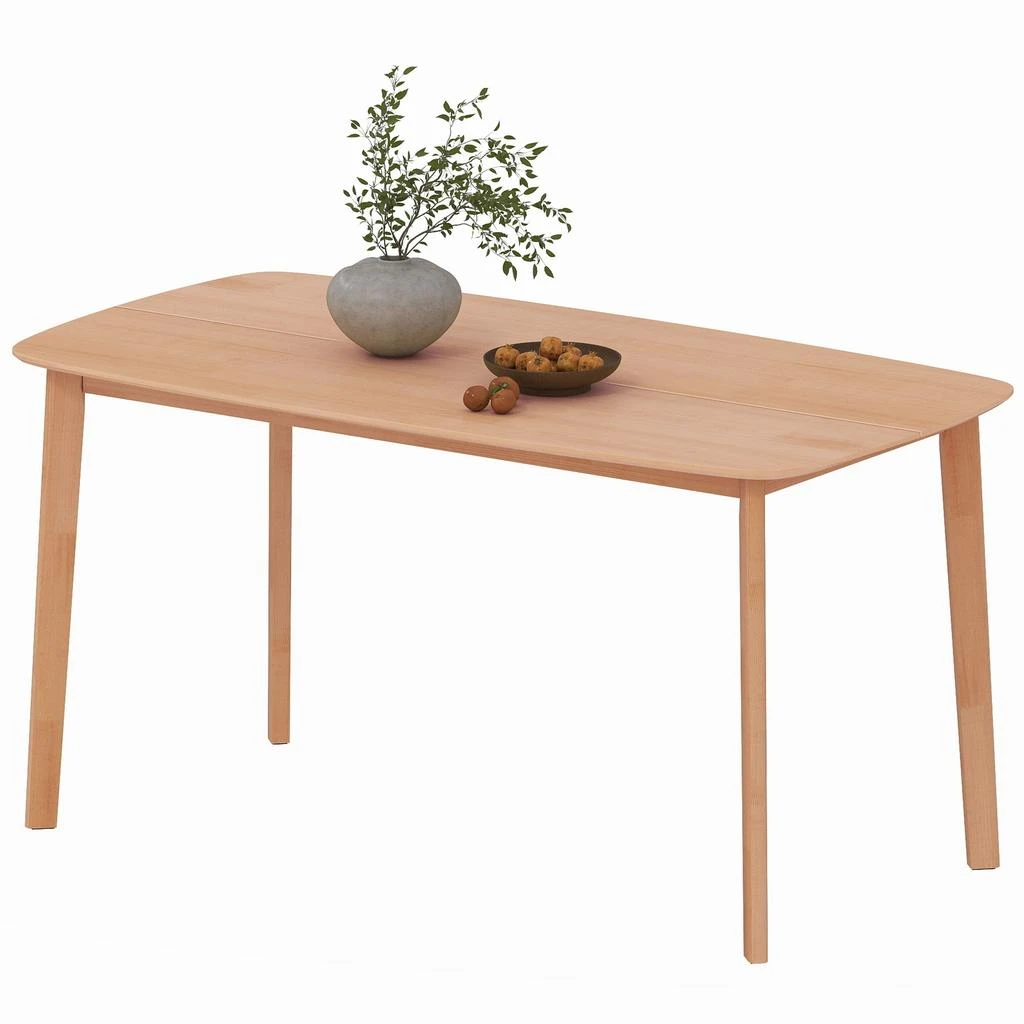 Hivvago Dining Table for 6 with Pine Wood Construction