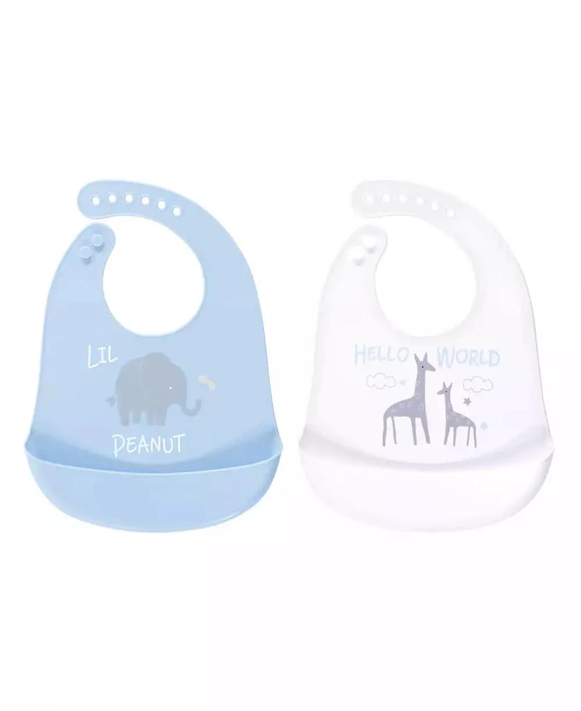 Luvable Friends Silicone Mealtime Bibs