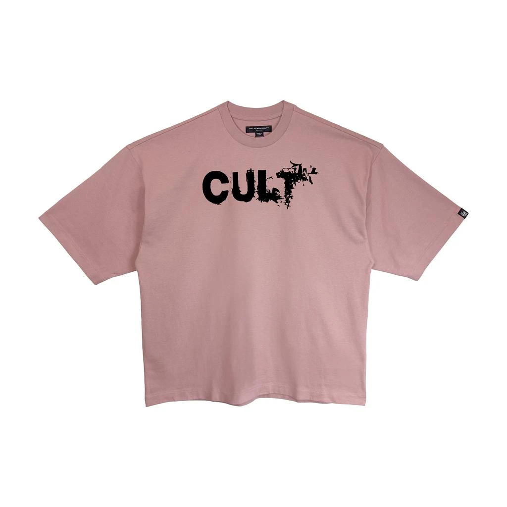 Cult Of Individuality OVERSIZED SHORT SLEEVE CREW NECK TEE "FLOCKING BIRDS"
