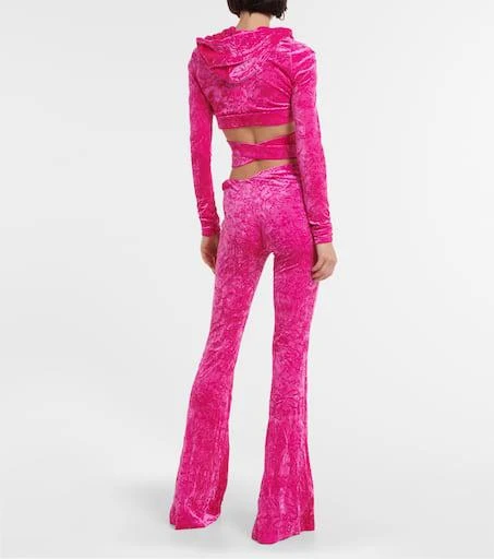 Versace Medusa Biggie velvet hoodie 3