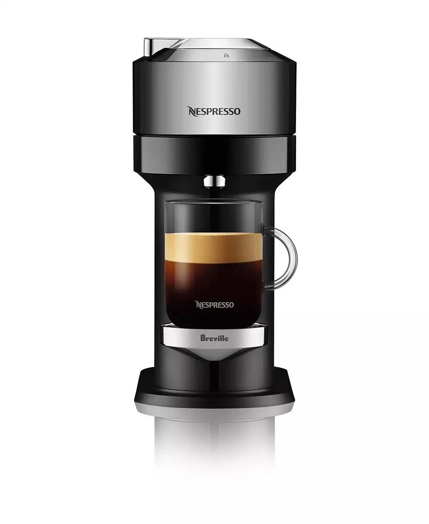 Nespresso Vertuo Next Deluxe Coffee and Espresso Machine by Breville, Dark Chrome with Aeroccino Milk Frother 5
