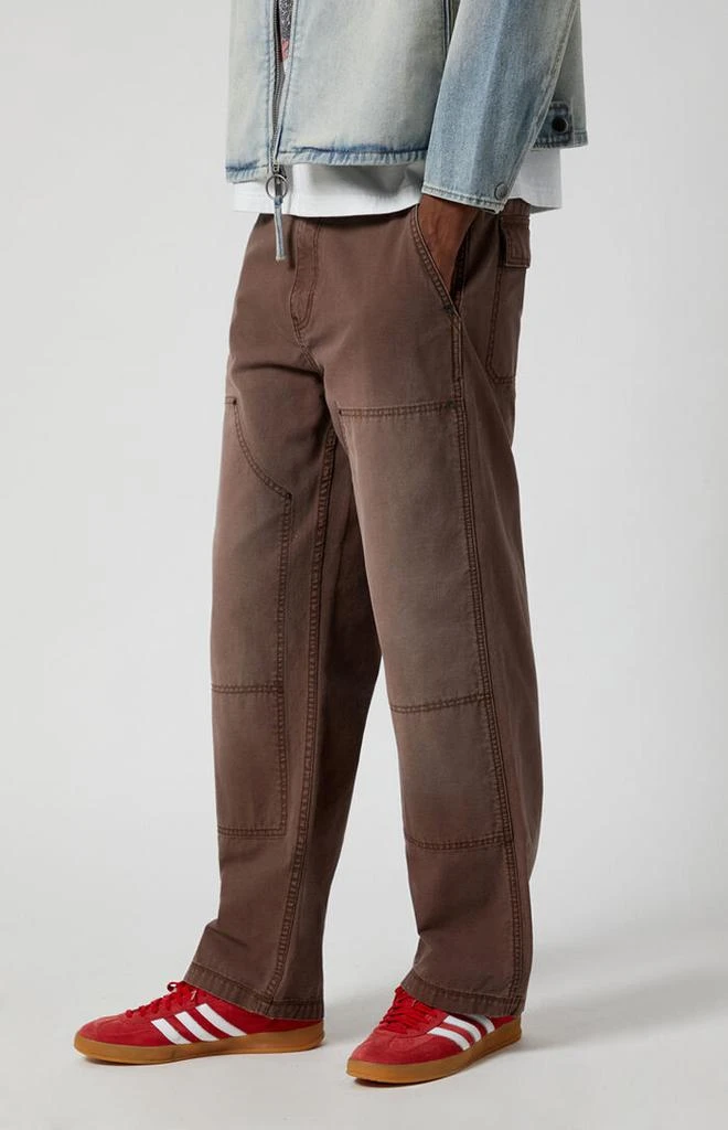 PacSun Brown Baggy Carpenter pants 3