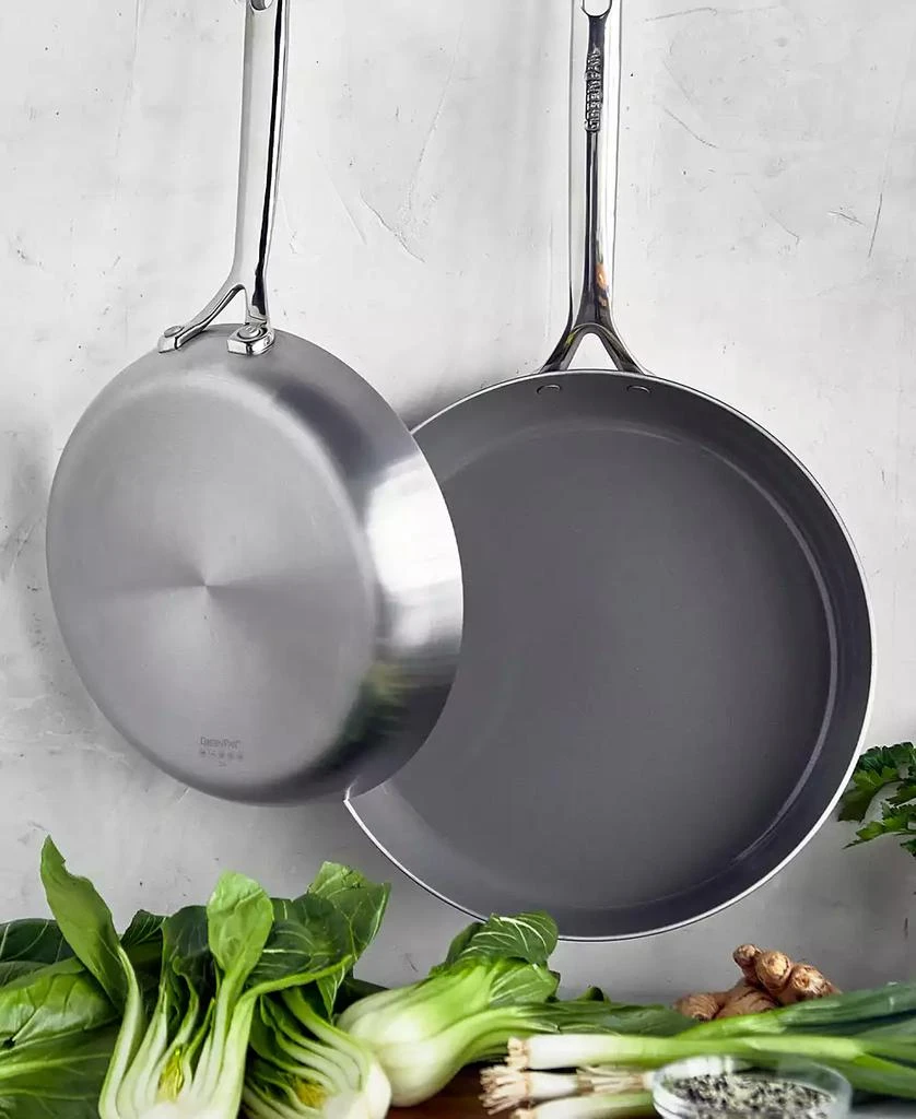 Greenpan GP5 Stainless Steel Healthy Ceramic Nonstick 2-Piece Fry pan Set, 10" and 12" 2