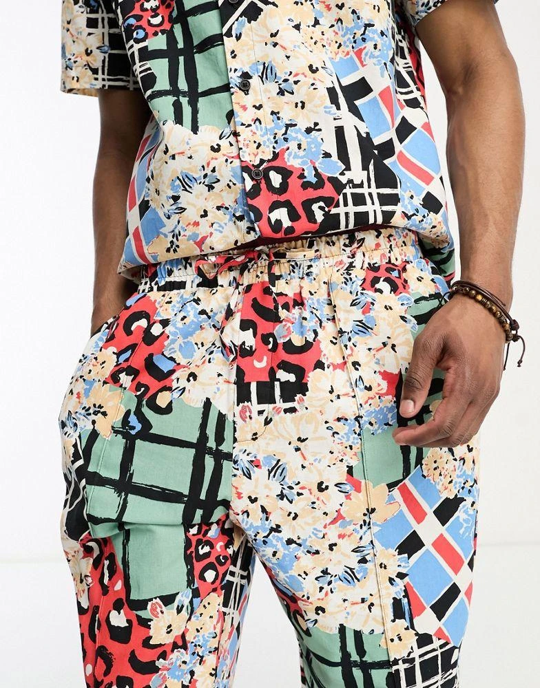 ASOS ASOS MADE IN KENYA tapered trouser in cut about graphic print 3