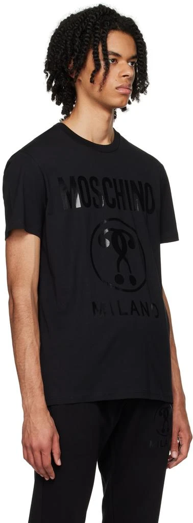 Moschino Black Double Question Mark T-Shirt 2