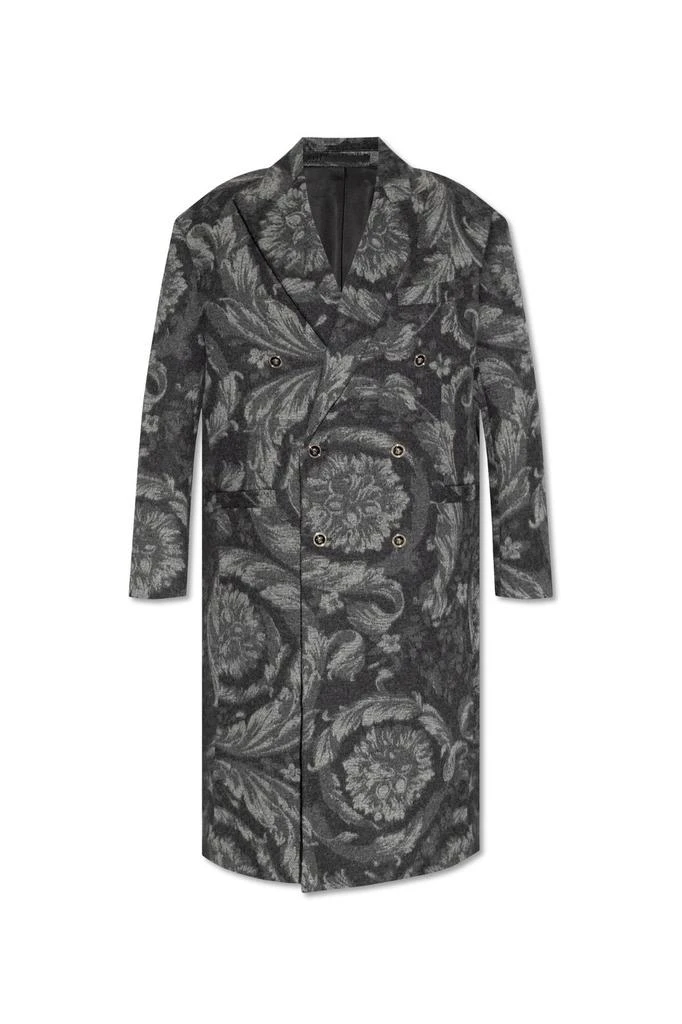 Versace Versace Barocco Double Breasted Long Coat 1