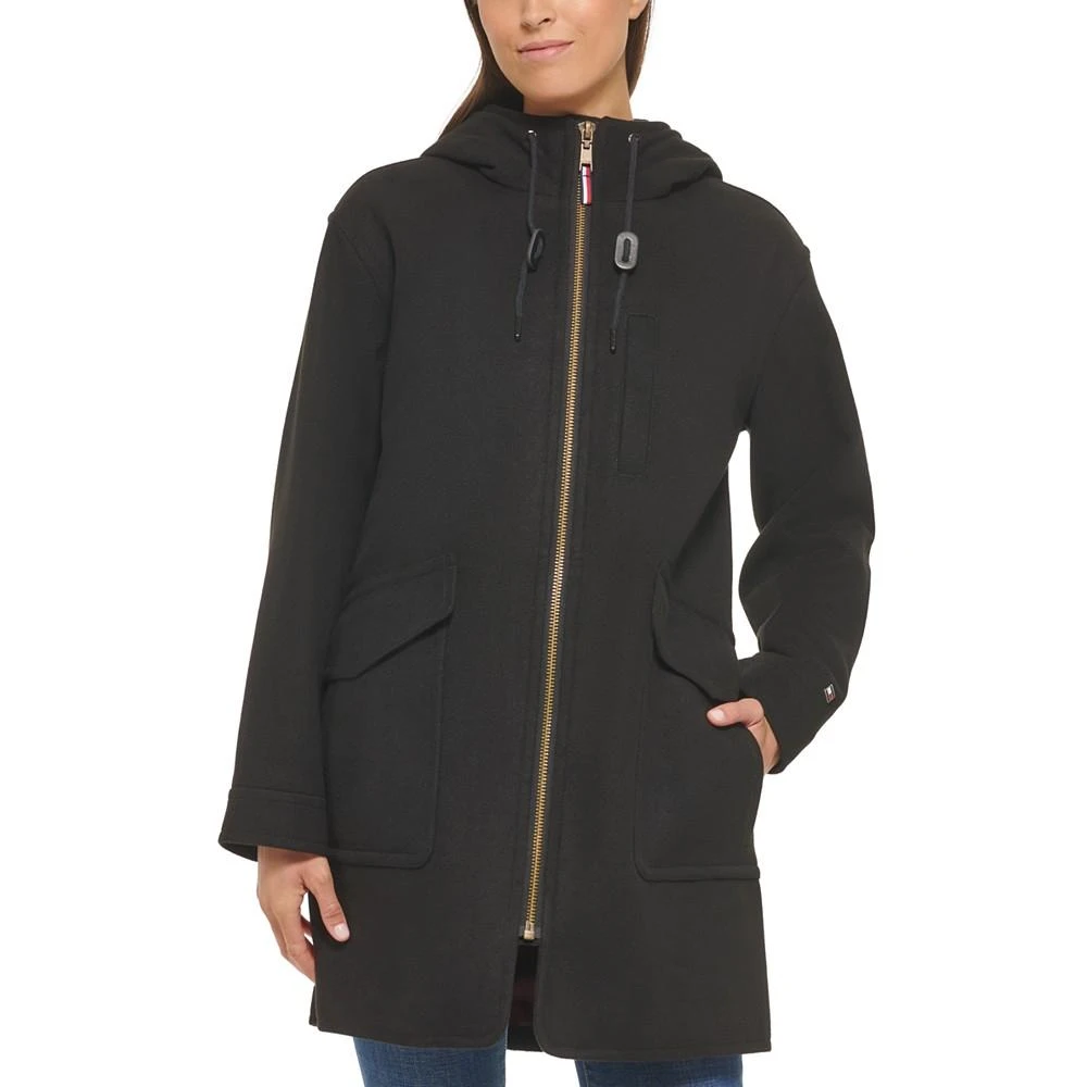 Tommy Hilfiger Women's Zip Front Hooded Coat 5