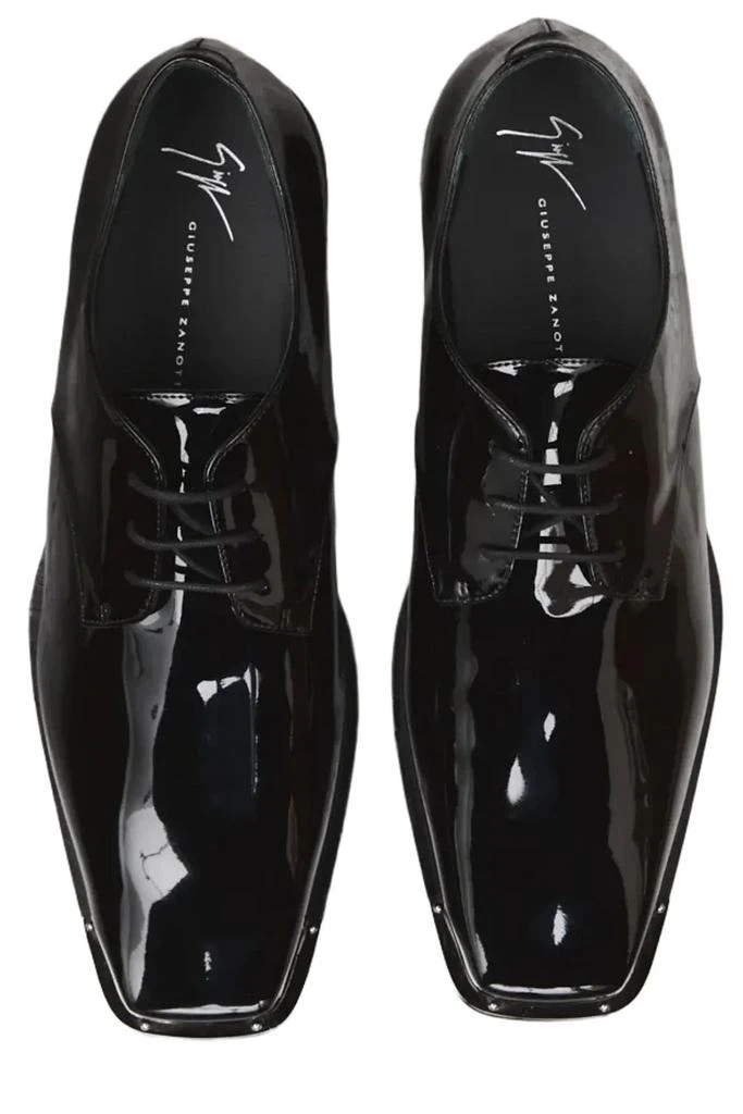 Giuseppe Zanotti Giuseppe Zanotti Patent Square-Toe Lace-Up Shoes 5