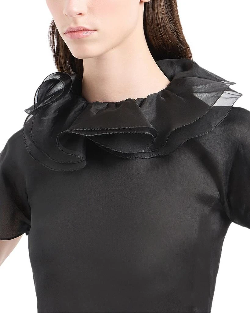 Emporio Armani Silk Ruffle Shirt 3