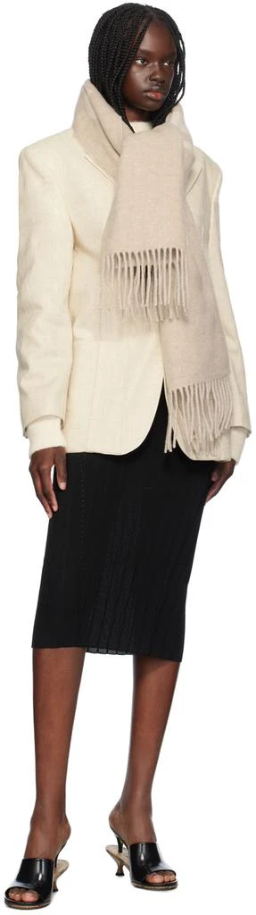 Jacquemus Beige Les Classiques 'L'écharpe Jacquemus' Scarf 3