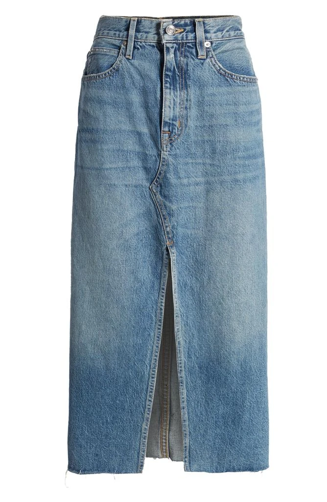 SLVRLAKE Cotton Denim Midi Skirt 5