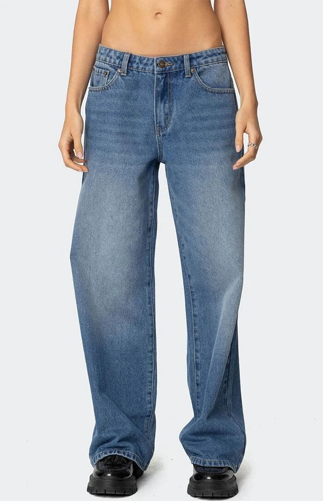 Edikted NYC Washed Low Rise Jeans 4