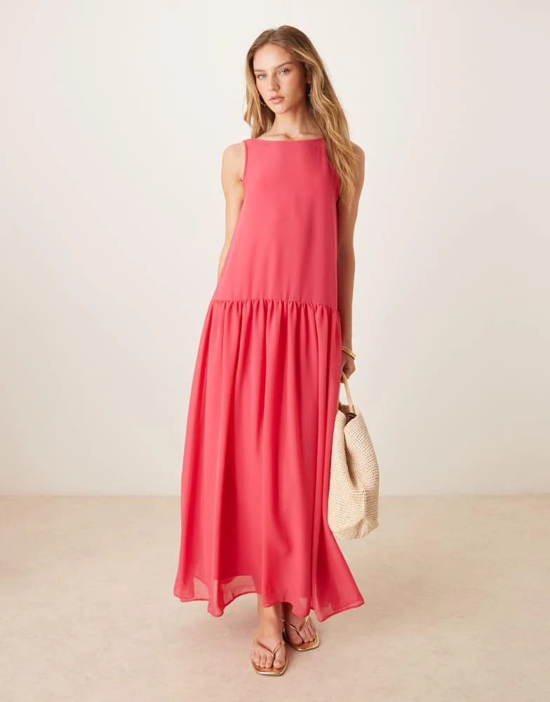 white christmas dresses 1920s Chiffon Drop Waist 