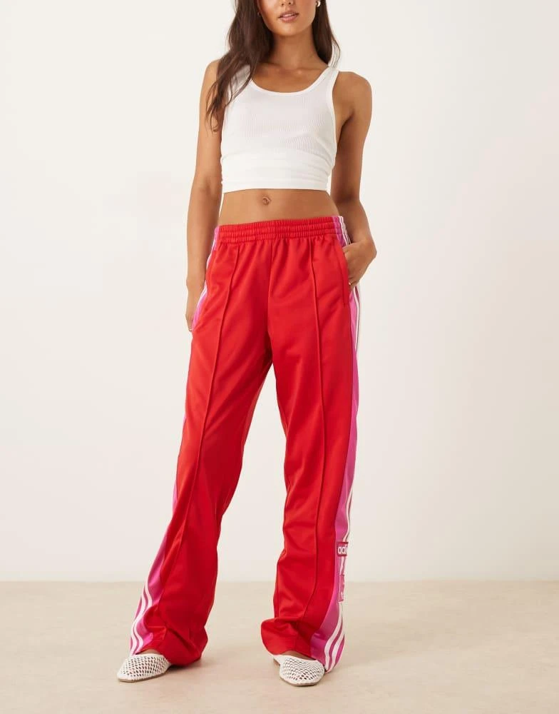 Adidas adidas Originals Adibreak track pants in red and pink 2