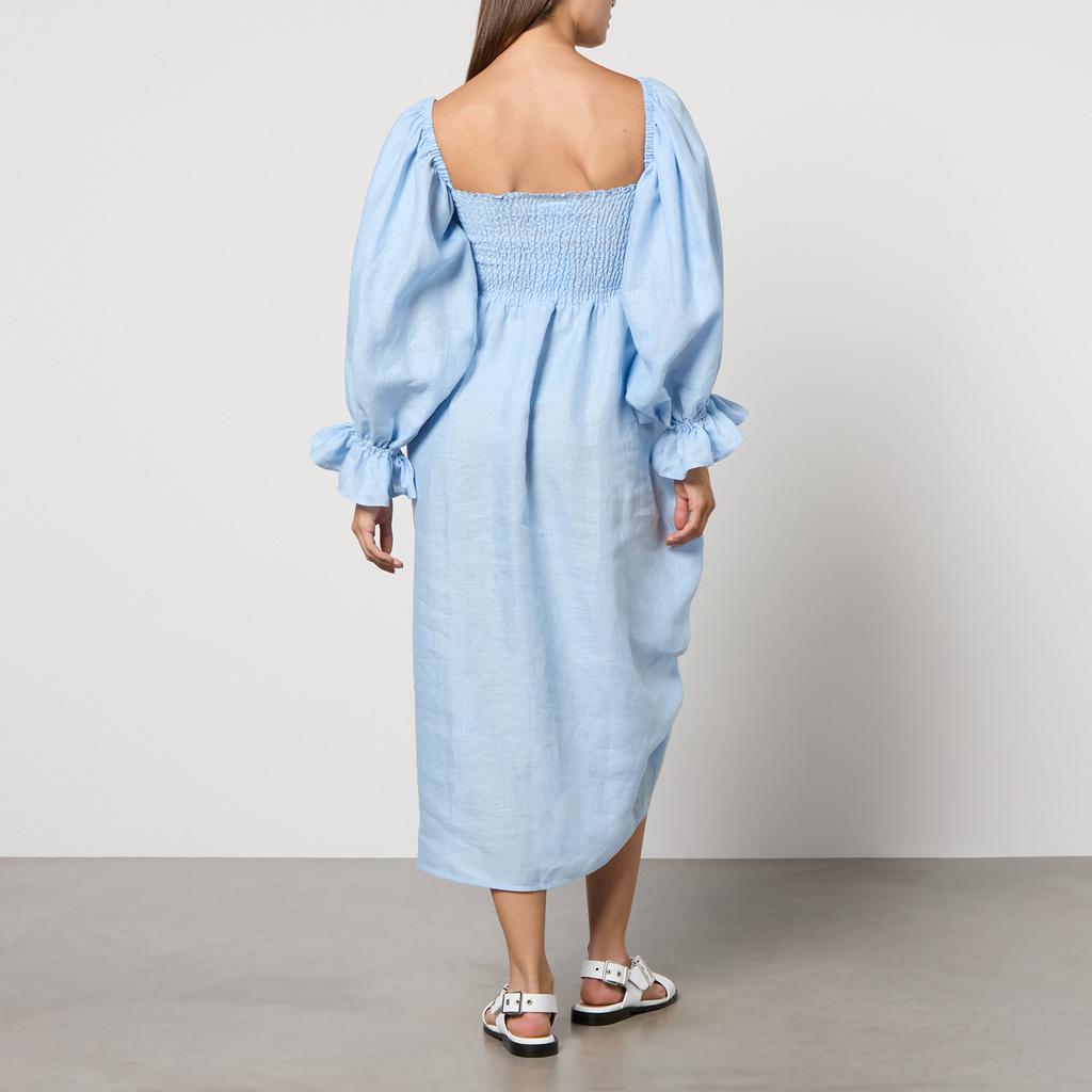 Sleeper Sleeper Atlanta Rosette Linen Dress