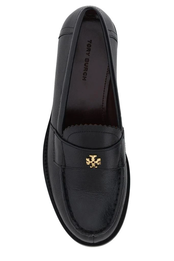 Tory Burch Tory Burch Double T Logo Plaque Round-Toe Loafers 4