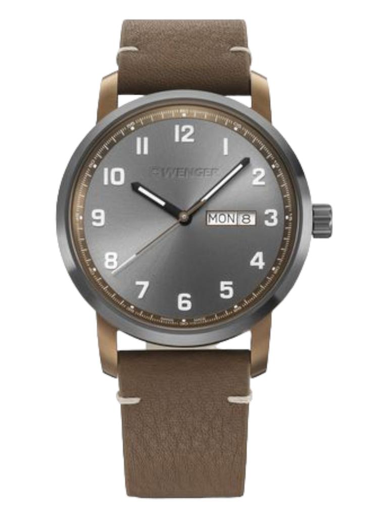 Wenger Swiss Army Men's 01.1541.123 Attitude Gray Dial Watch 42 mm