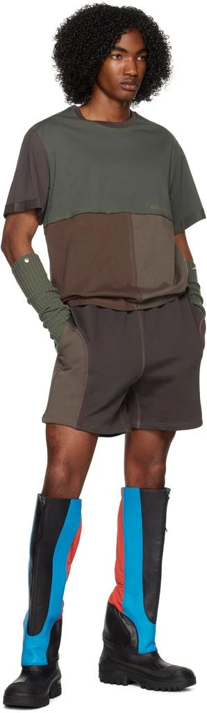 Eckhaus Latta Purple Paneled Shorts 4