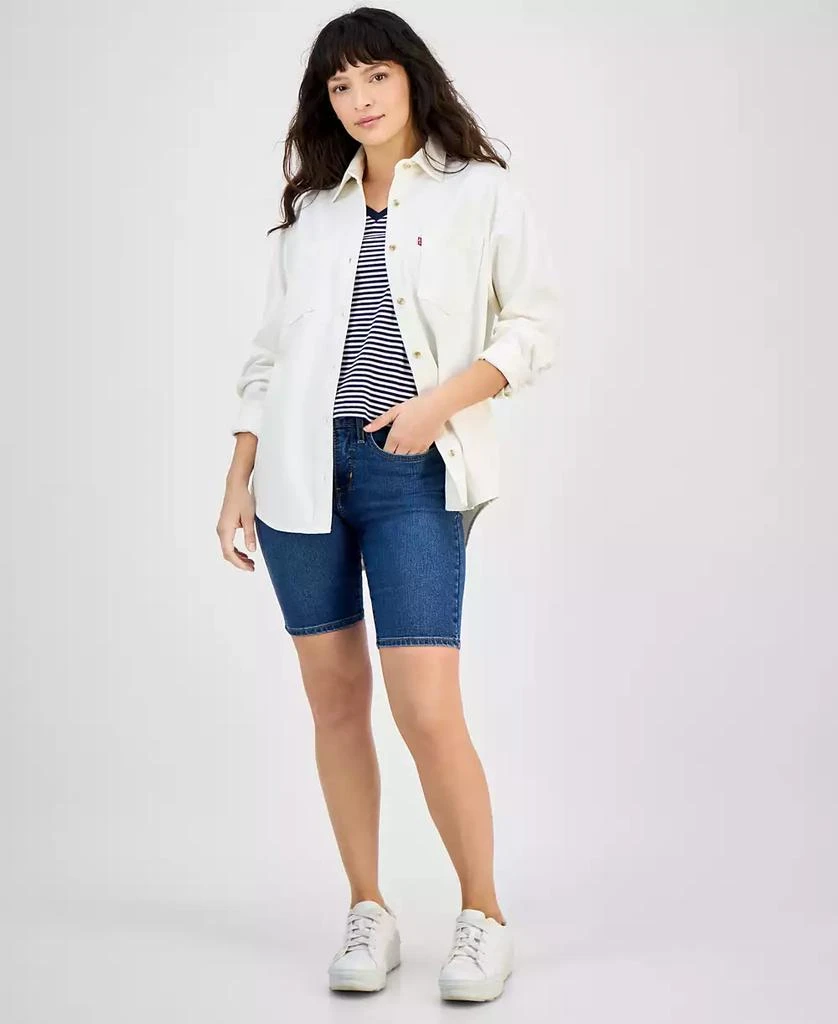 Levi's Women's Iris Button-Front Cotton Overshirt 2