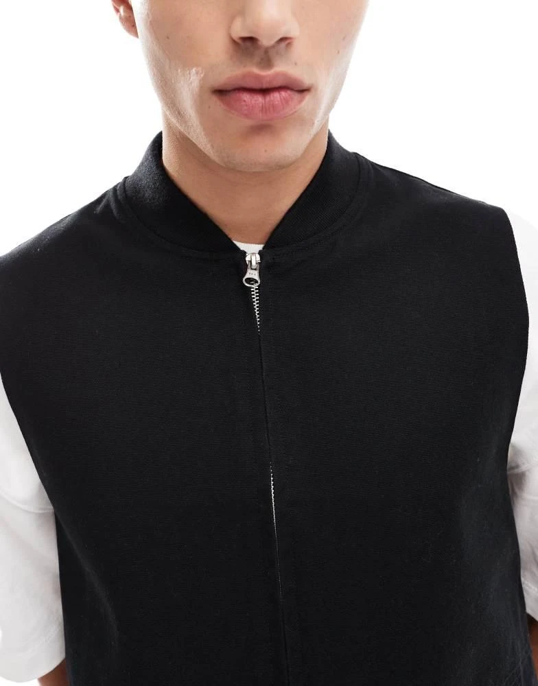 ASOS ASOS DESIGN gilet in black 4