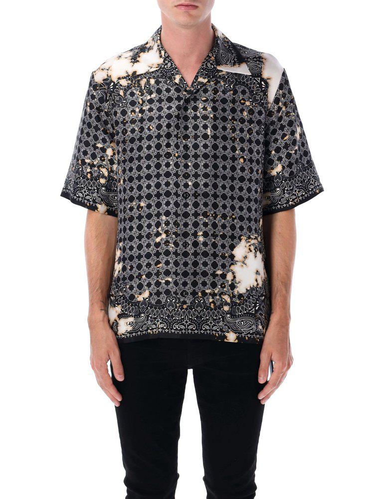 AMIRI Amiri Satin Bandana-Printed Shirt