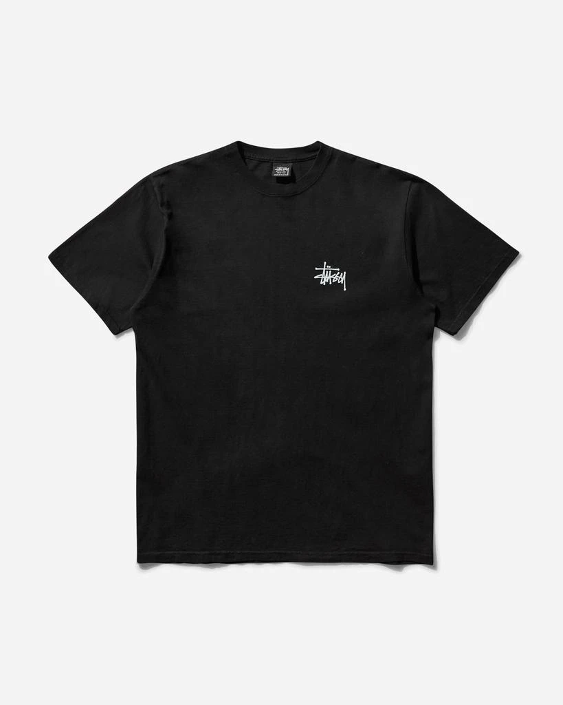 STUSSY Men's Built In Usa Pigment Dyed T-Shirt Black 1
