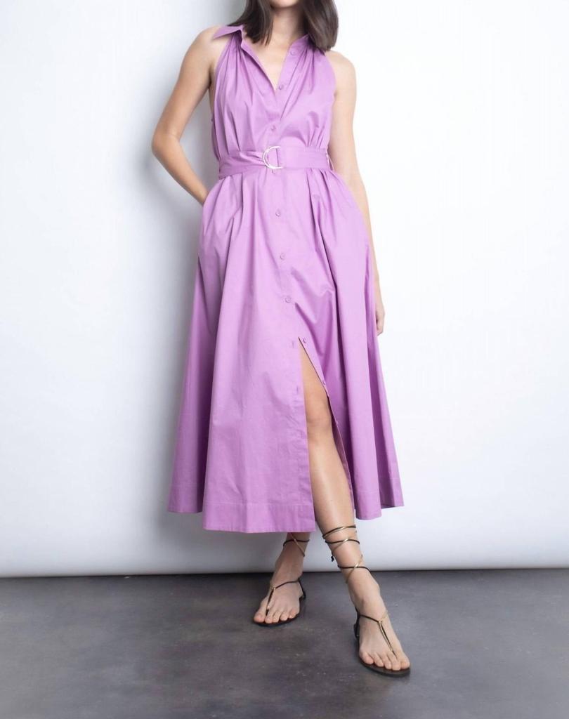 Karina Grimaldi Karina Grimaldi - Trinidad Button-front Midi Dress
