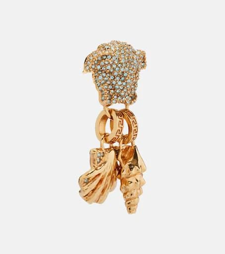 Versace La Medusa embellished drop earrings 2