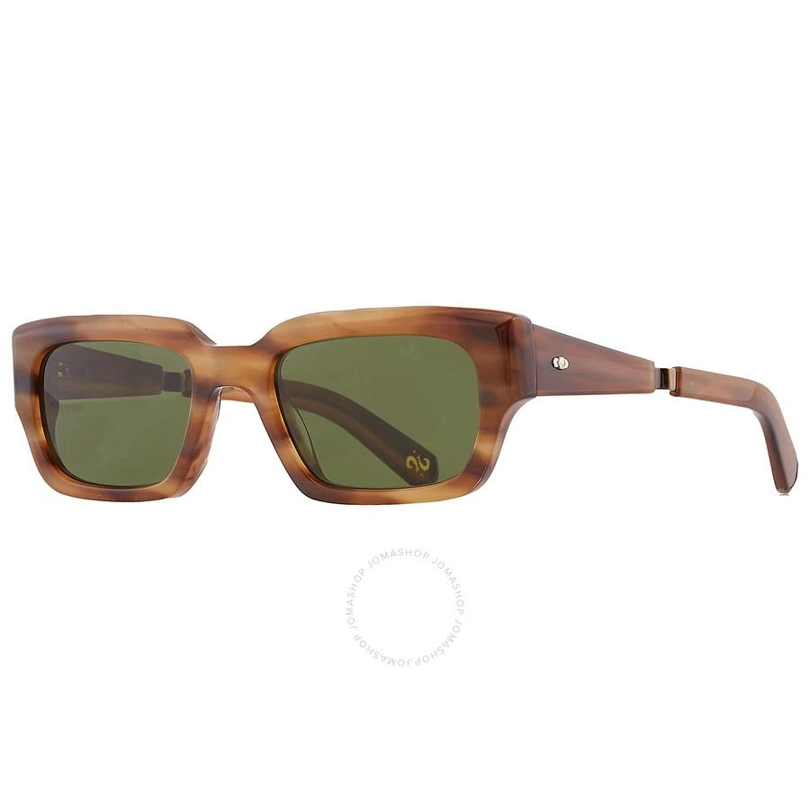 Mr. Leight MAVERICK S Semi-Flat Boxwood Rectangular Sunglasses ML2037 MACA-ATG/SFBOXGRN 51 3