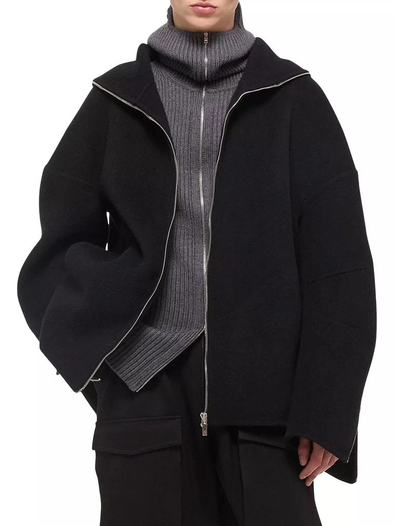 Helmut Lang Wool Hooded Coat 3