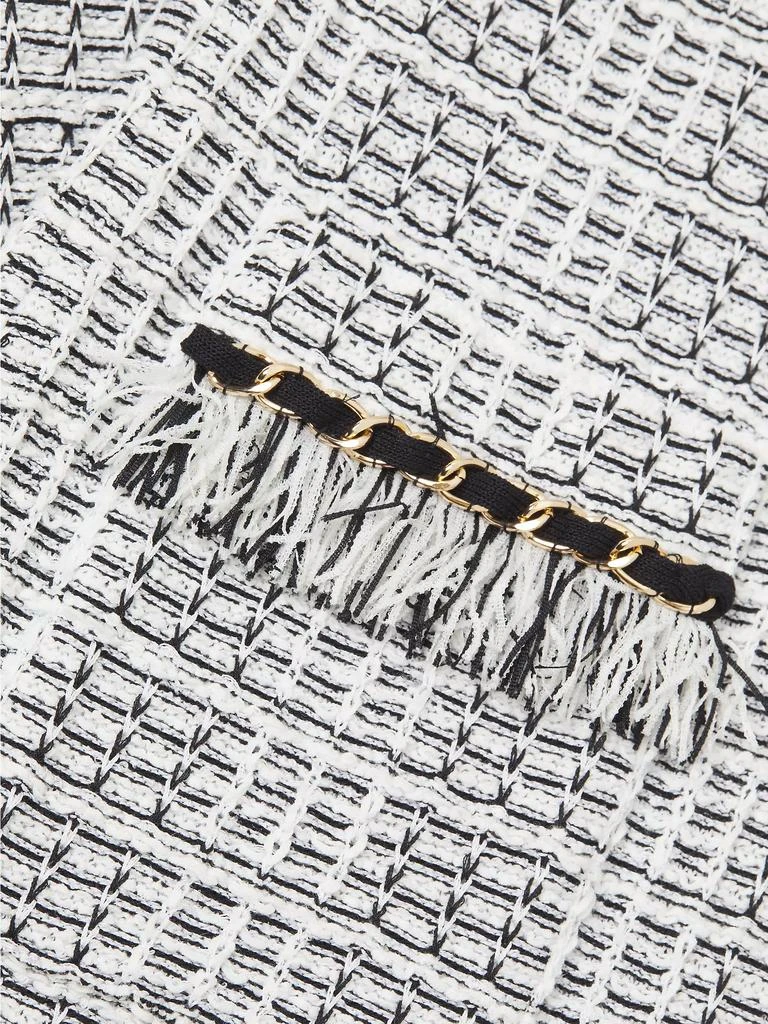 Misook Chain & Fringe-Trim Knit Heritage-Fit Shift Dress 6