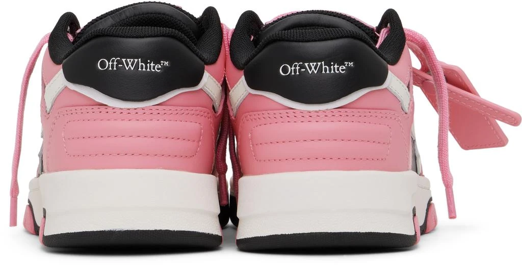 Off-White Kids Pink & Black Out Of Office Sneakers 2