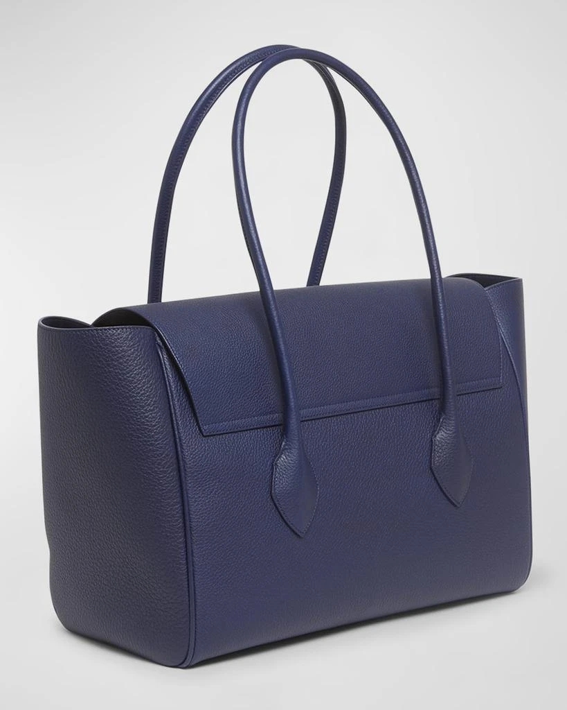 Salvatore Ferragamo Firenze Flap Leather Tote Bag 6