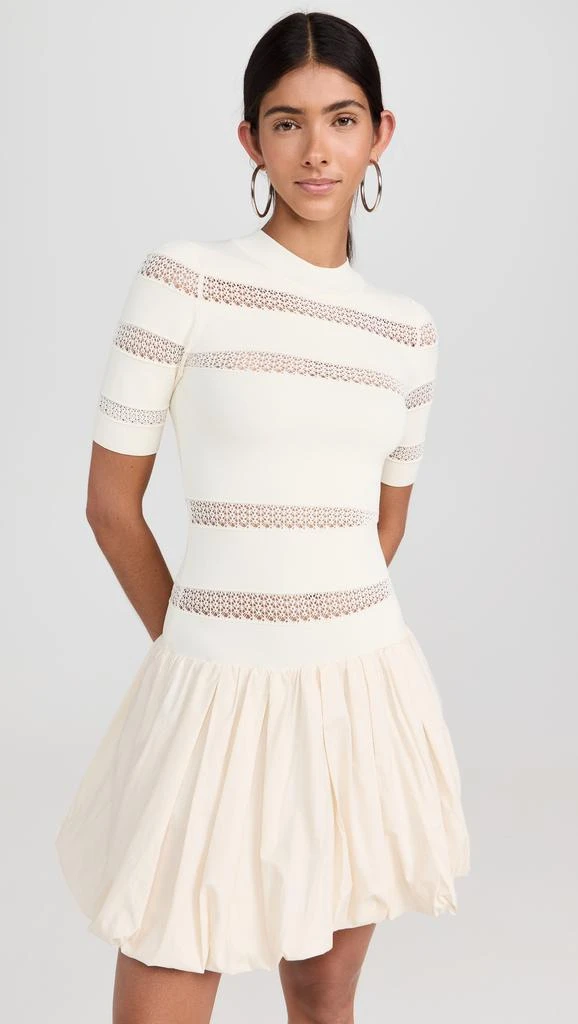 Sea Devon Knit Long Sleeve Combo Short Dress 1