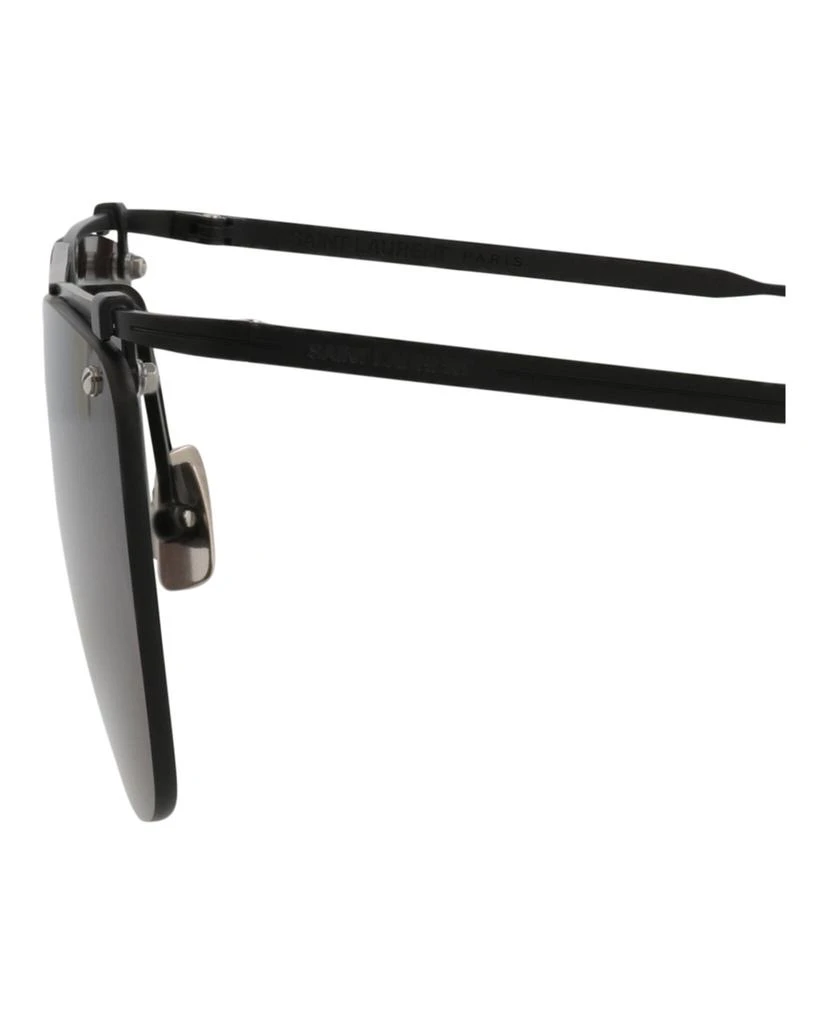 Saint Laurent Aviator-Frame Metal Sunglasses 4