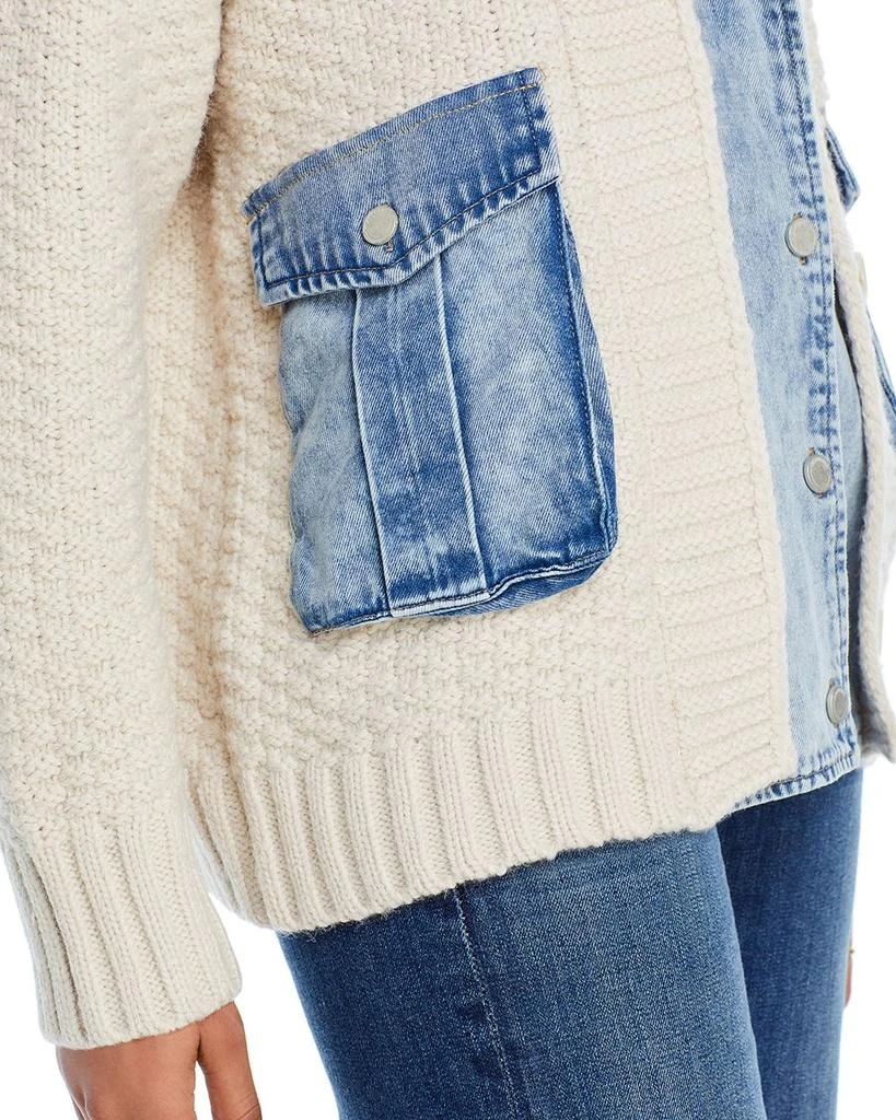 Blank NYC Last Call Mixed Media Cardigan 6