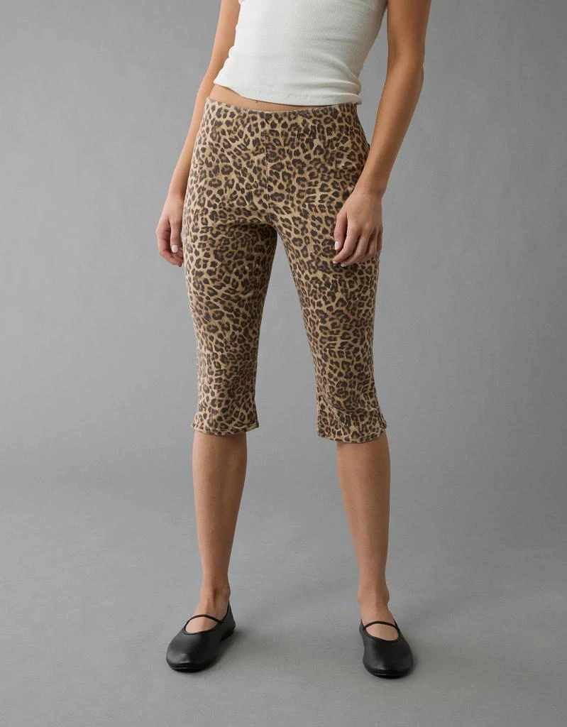 AE AE Stretch Low-Rise Leopard Capri Pant 1
