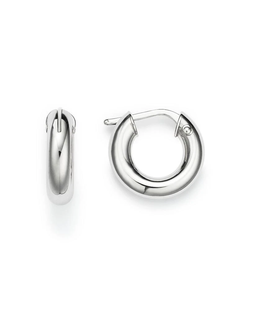 Roberto Coin 18K White Gold Hoop Earrings 1