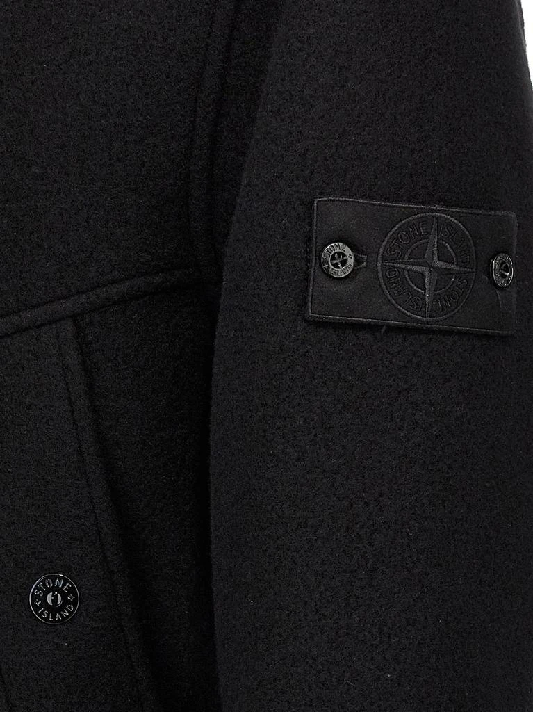 Stone Island Stone Island Compass Patch Double-Breasted Coat 4