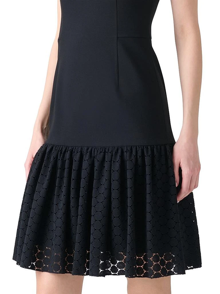 Akris Dot Lace Flare Dress 5