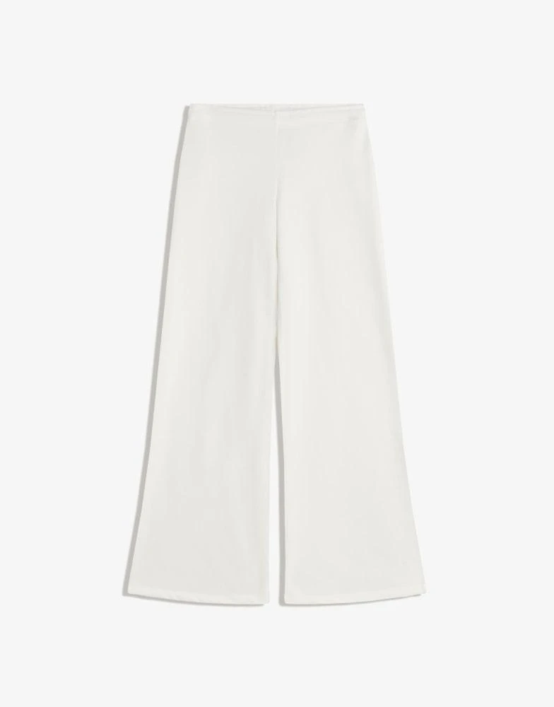 Bershka Bershka Plush trousers with studs in white 4
