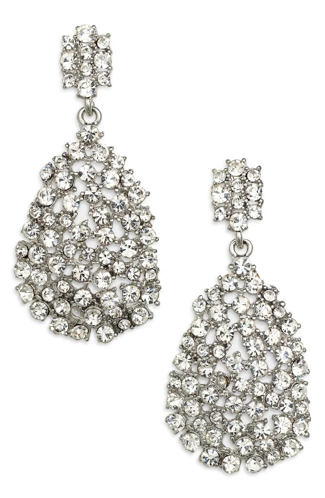 Tasha Crystal Pear Drop Earrings 1