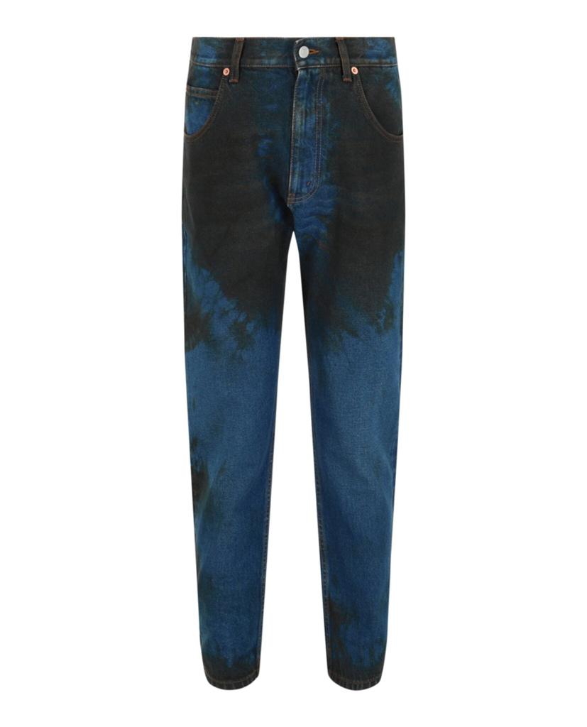 Gucci Distressed Tapered-Leg Jeans